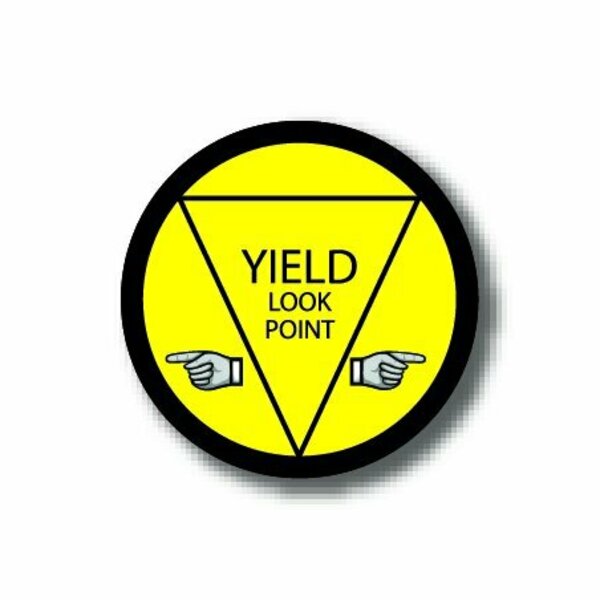 Ergomat 16in CIRCLE SIGNS - Yield Look Point DSV-SIGN 256 #1802 -UEN
